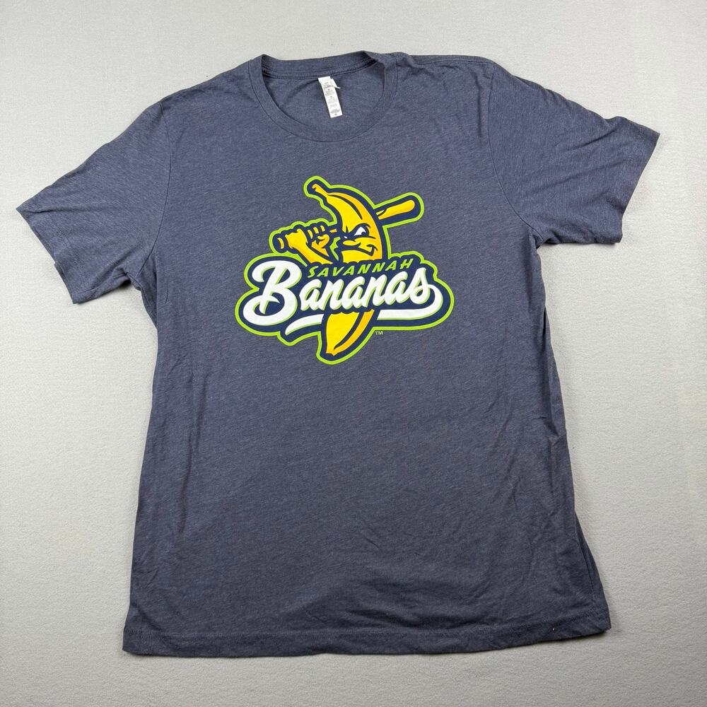 Savannah Bananas Graphic Tee XL Gray Baseball Shirt